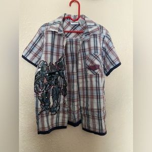Transformer button down shirt